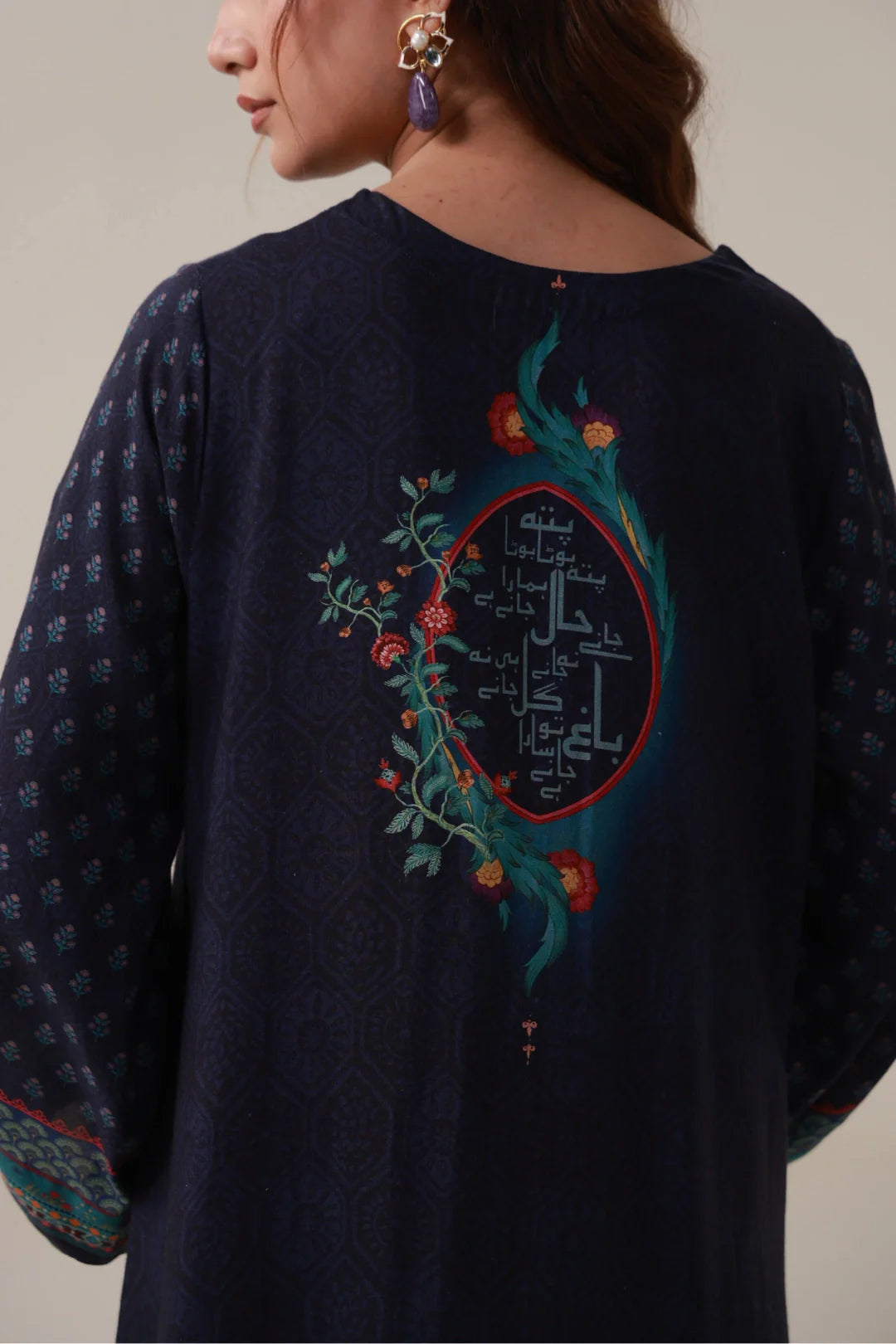 MANTO- Kashmala Co-ord Set Printed Blue