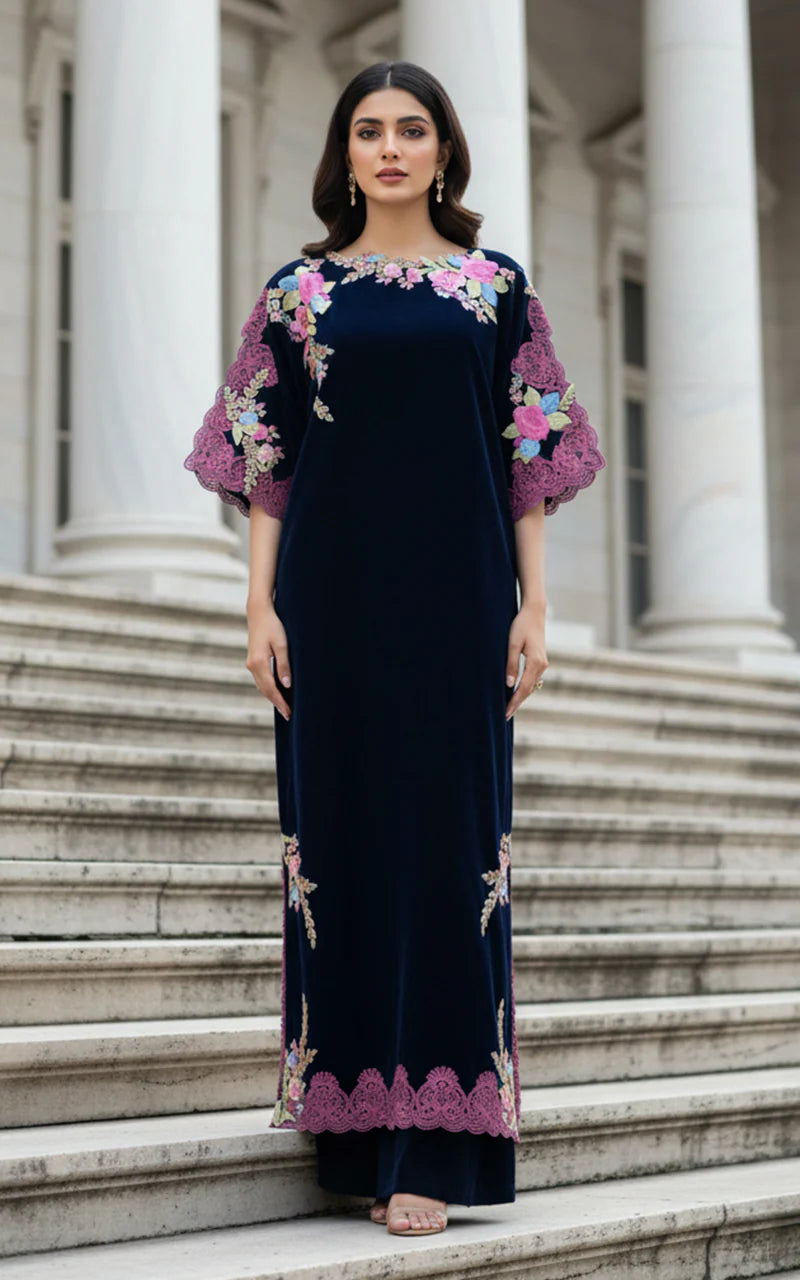 THREADS AND MOTIFS - Velvet blue