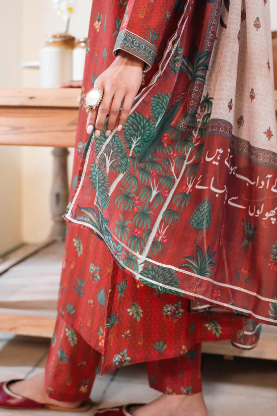 Manto - Gulzaar Maroon (Dupatta)