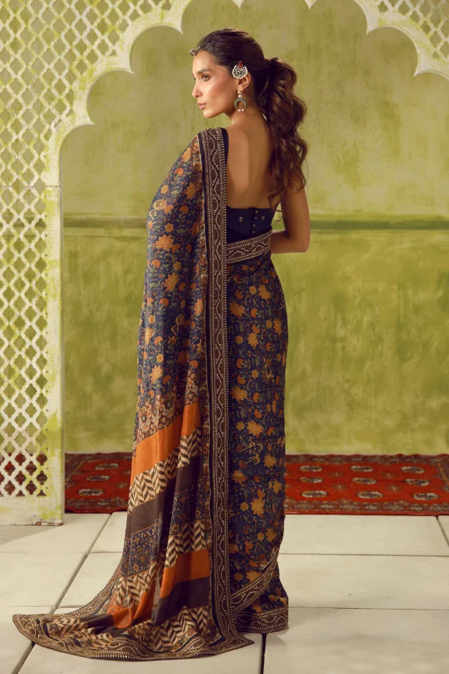 MANTO - Khoobsurat Saree Blue