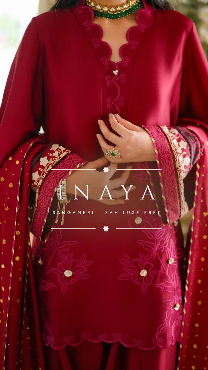 ZAH STUDIO- Inaya kurta and shalwar