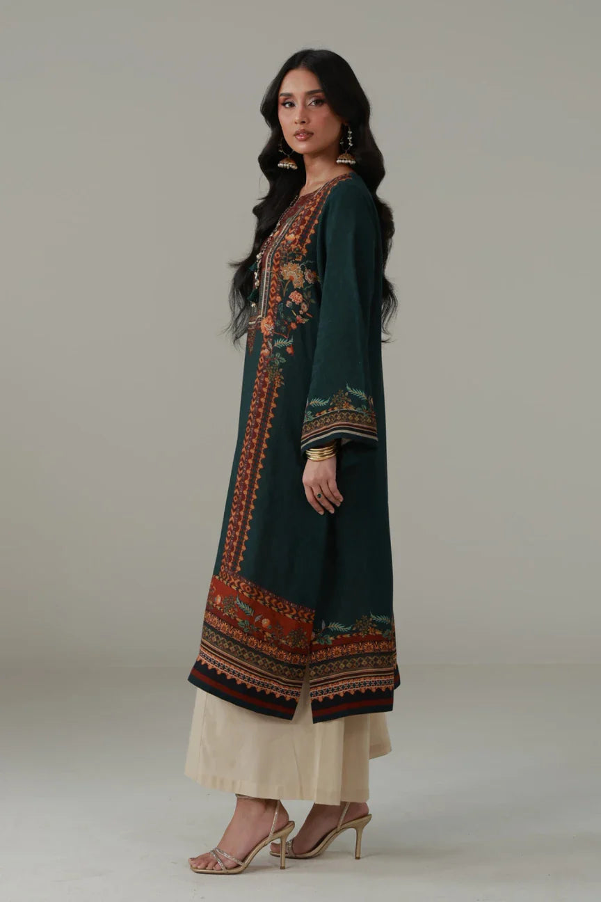 MANTO- Nazar kurta Printed Green