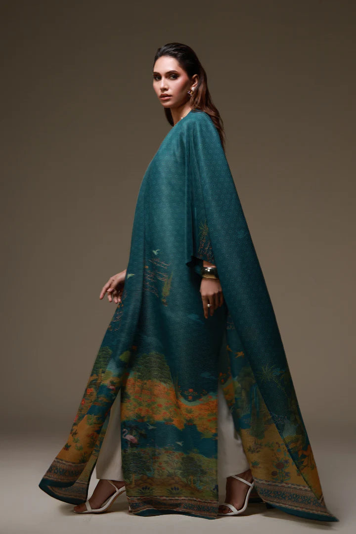 MANTO - Dil Nasheen Outerwear Cape Multi