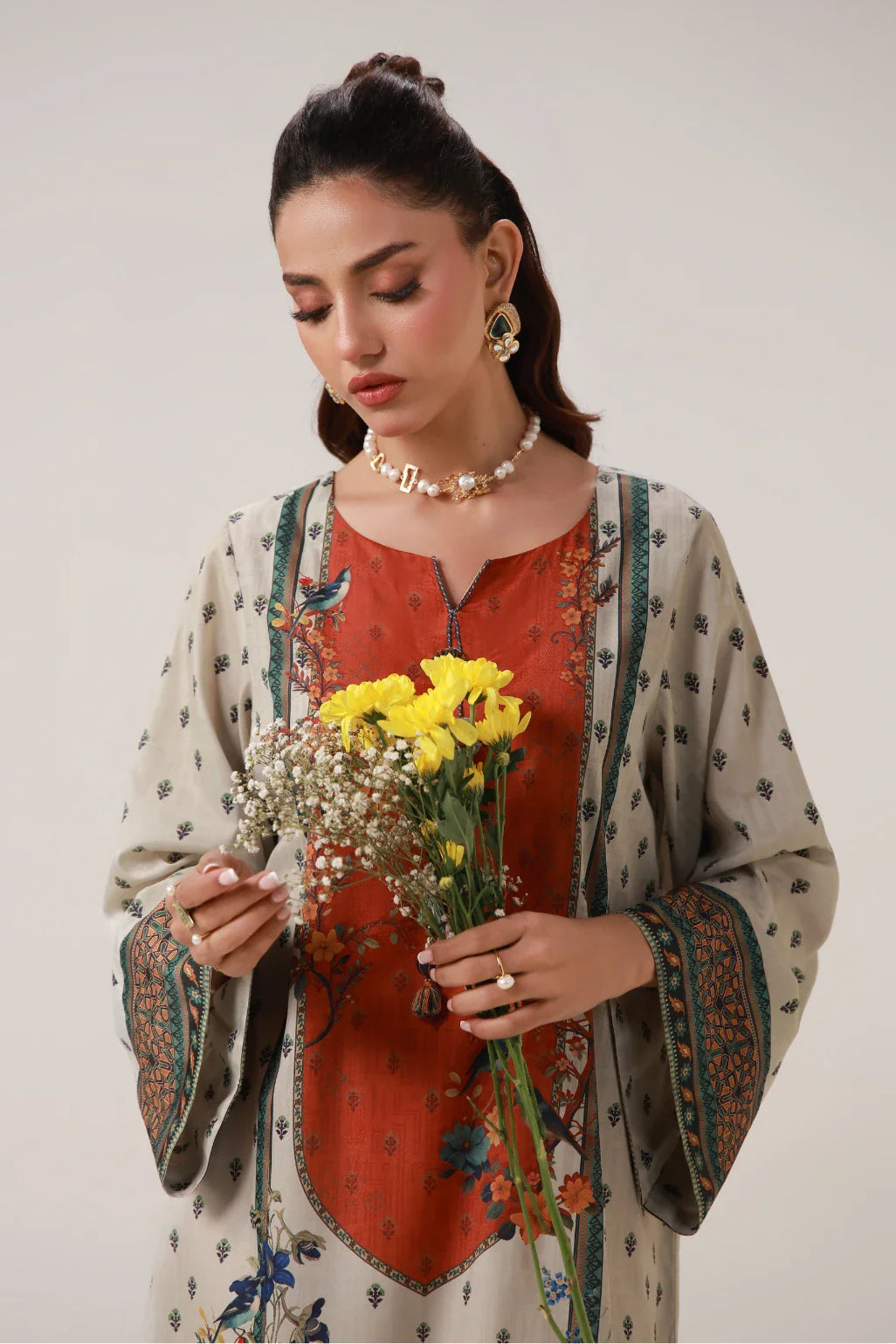 MANTO - Dillagi Dress Kaftaan Off White