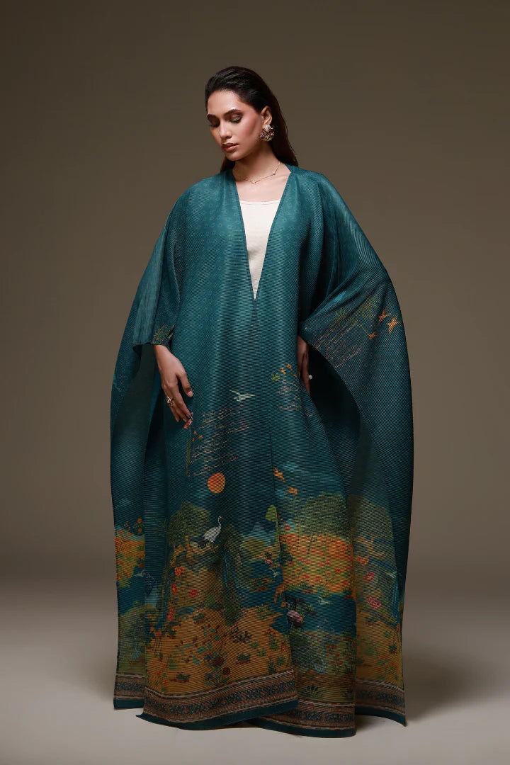 MANTO - Dil Nasheen Outerwear Cape Multi