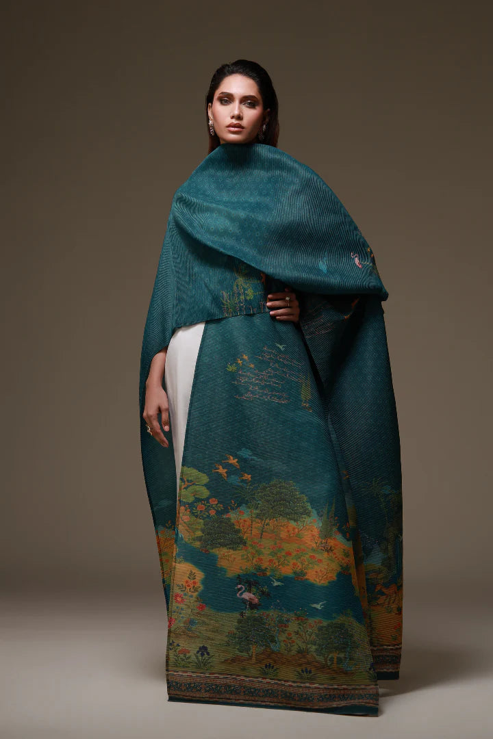 MANTO - Dil Nasheen Outerwear Cape Multi