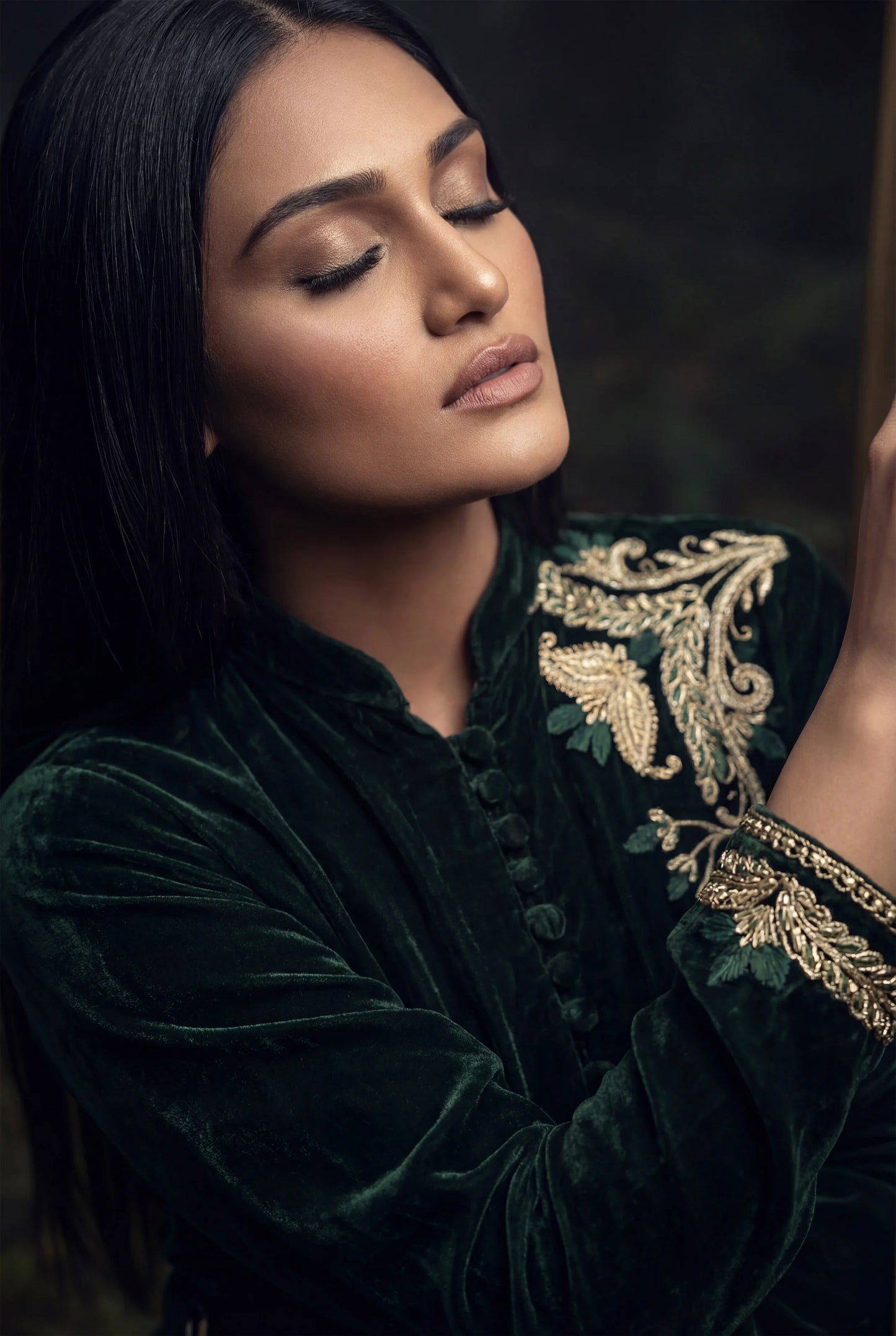 HUMAYUN ALAMGIR ( WOMENWEAR) - Emerald Mist Set