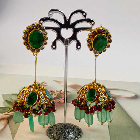 ZAHEEN KAMRAN - Emerald Earring