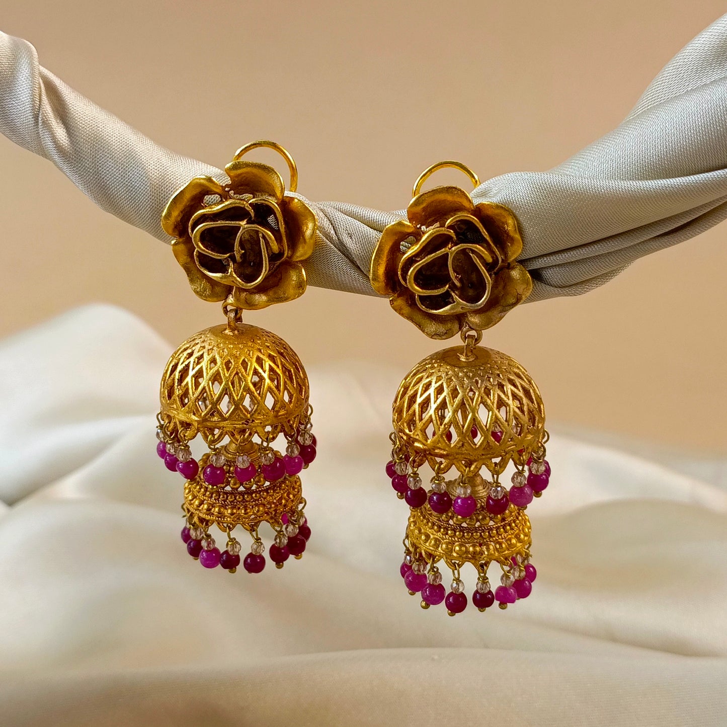 ZAHEEN KAMRAN - Ruby Earrings