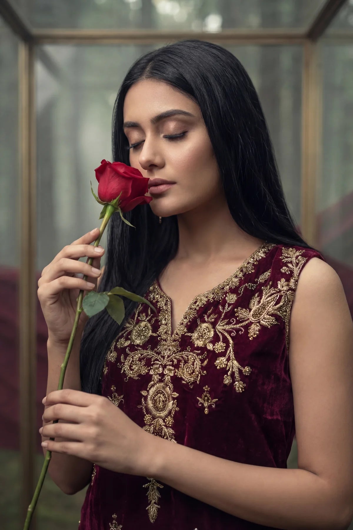 HUMAYUN ALAMGIR ( WOMENWEAR) - Red Royale