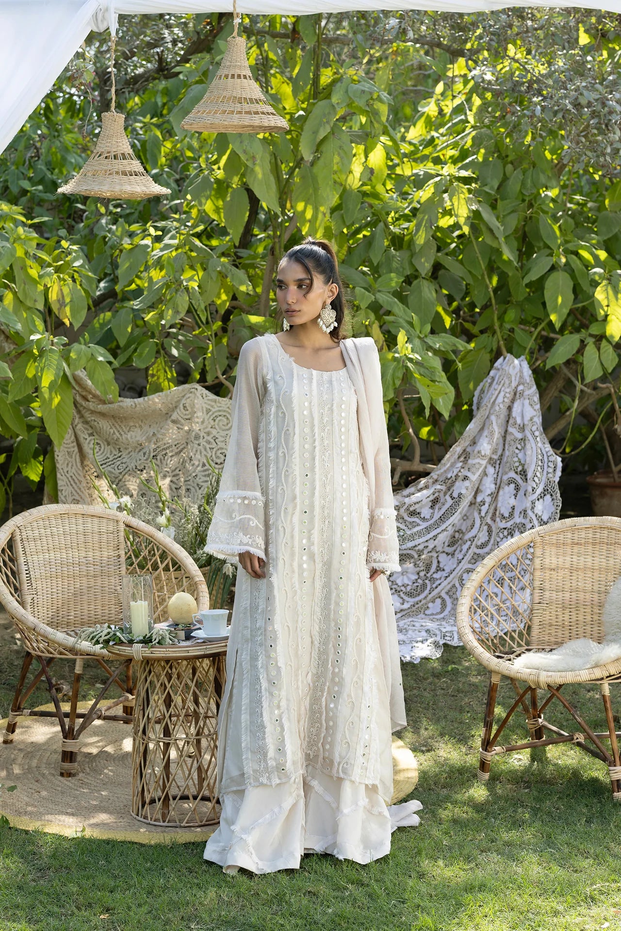 HUMAYUN ALAMGIR (WOMENWEAR) - Beige Mehrunnisa