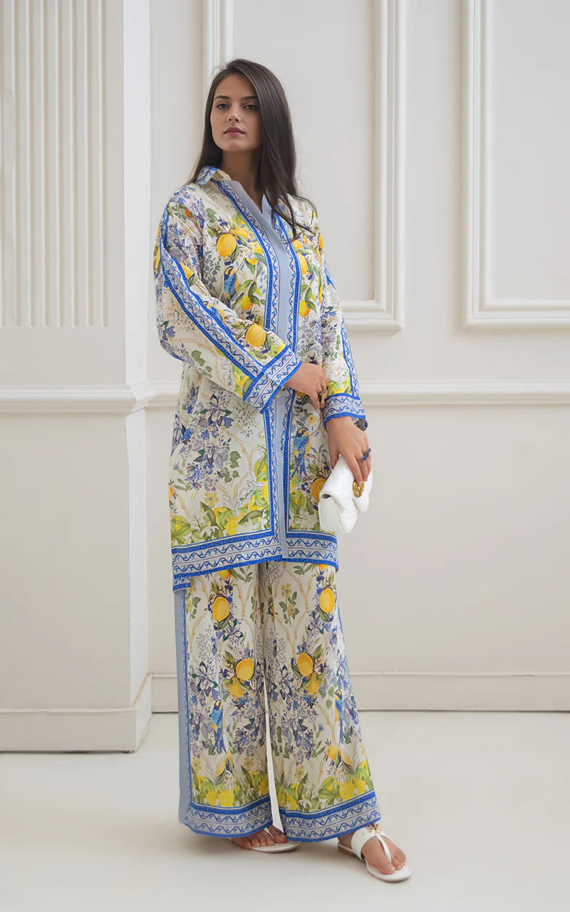 THREADS AND MOTIFS - Lemon Printed
