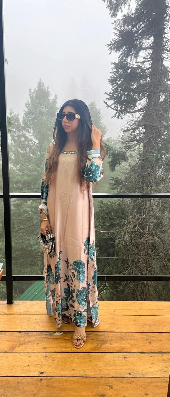 Hafsa Malik - Printed Kaftan