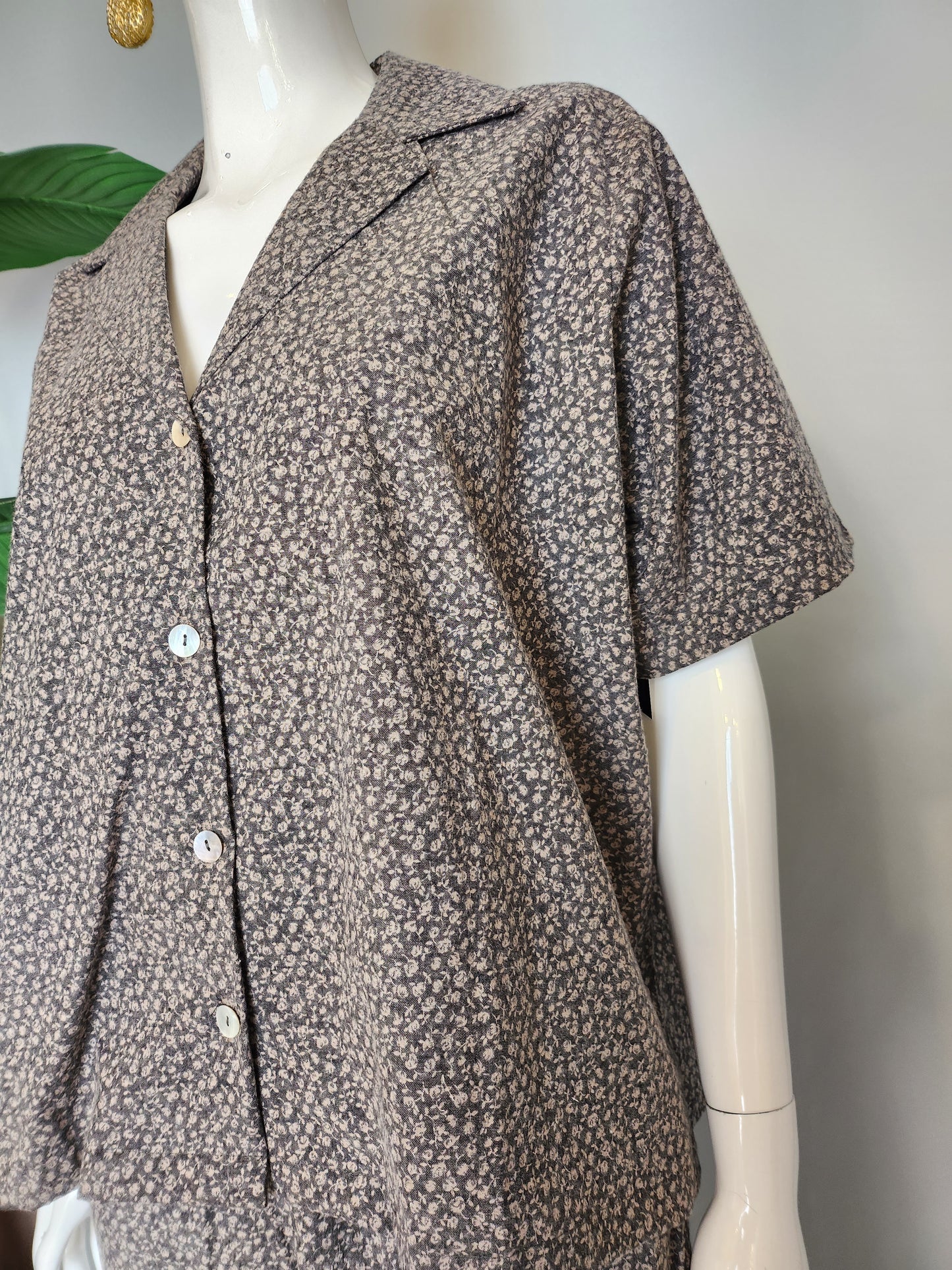 SOBIA GULZAD - Grey Floral - Co-ord Set