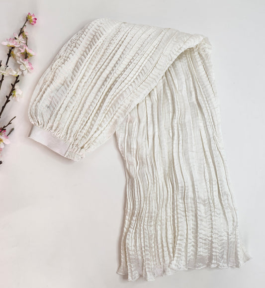 SABEEN MANEKIA  - White - Crushed Culottes with gota