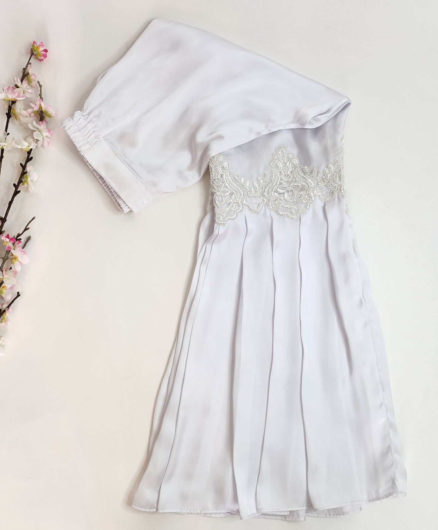 SABEEN MANEKIA - White Silk Lace Garara Pant
