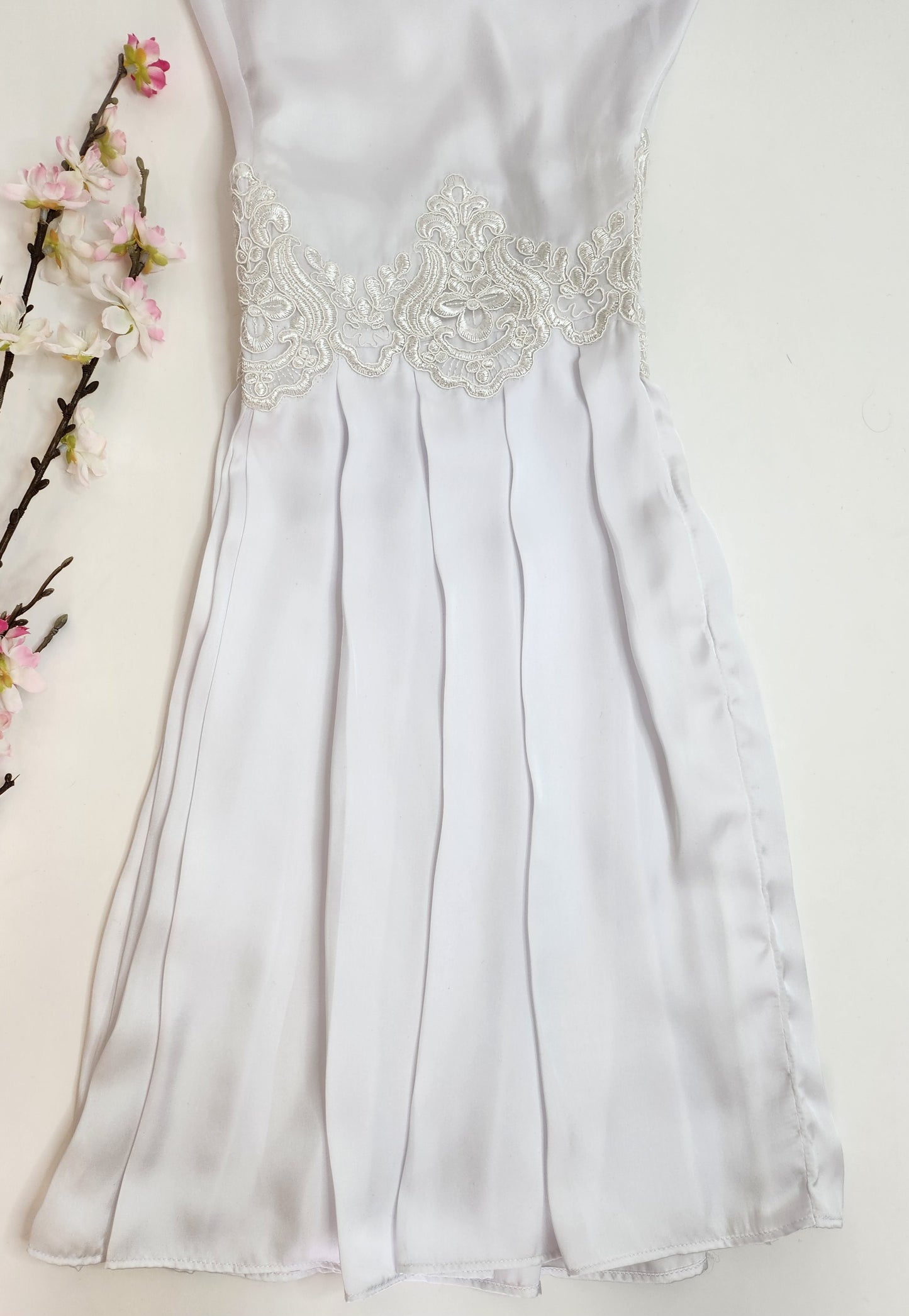 SABEEN MANEKIA - White Silk Lace Garara Pant