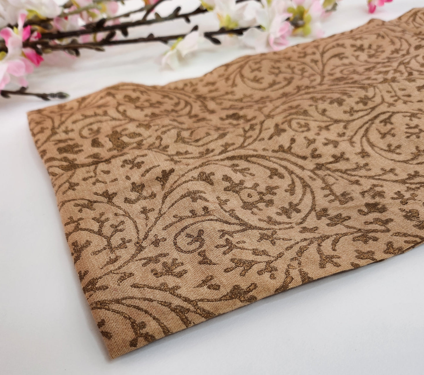 SABEEN MANEKIA - Beige Block Print Pant
