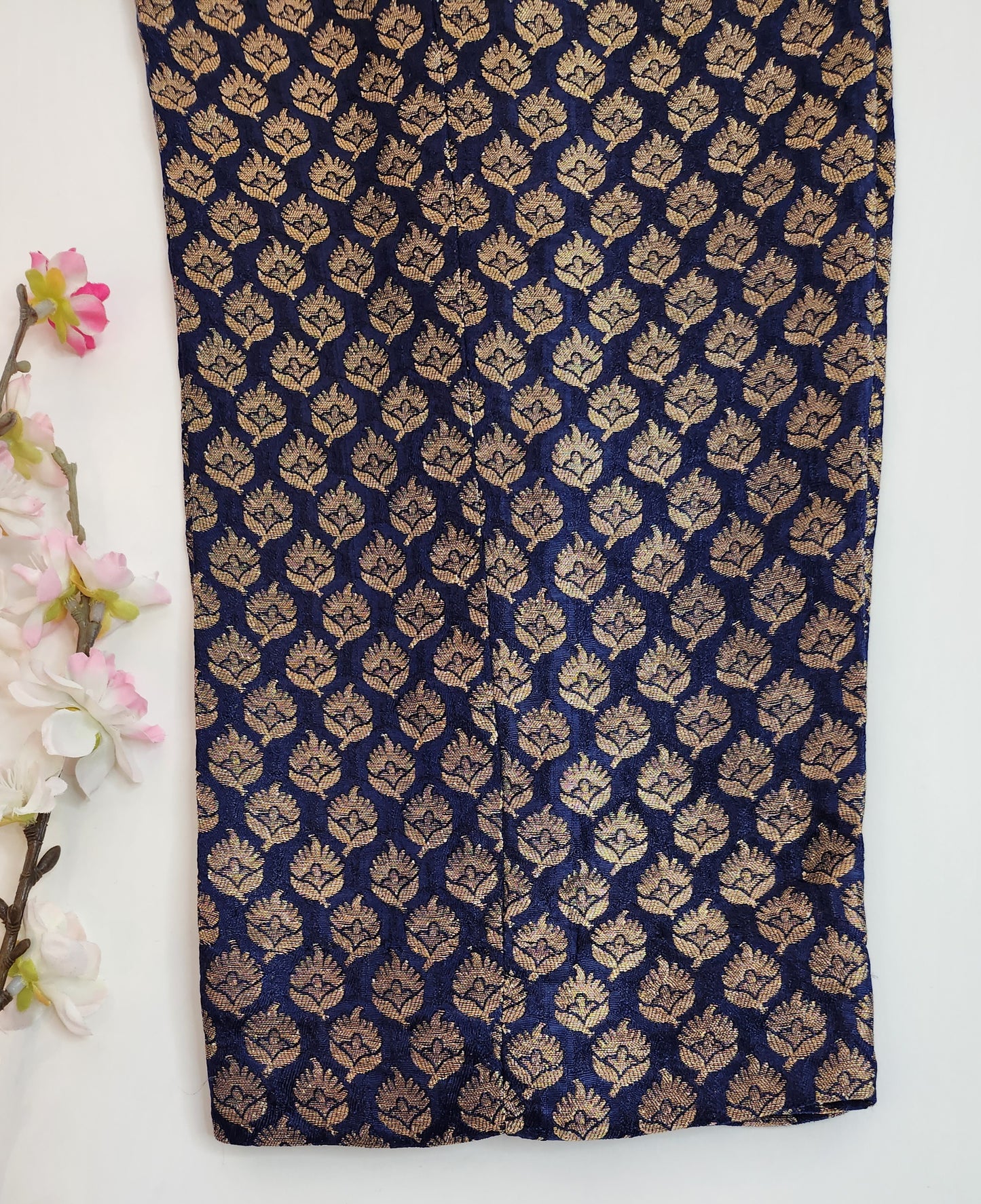 SABEEN MANEKIA - Navy Blue Banarsi Pant