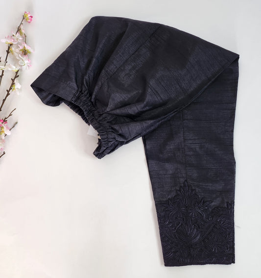 SABEEN MANEKIA - Black AJ Cutwork Pant