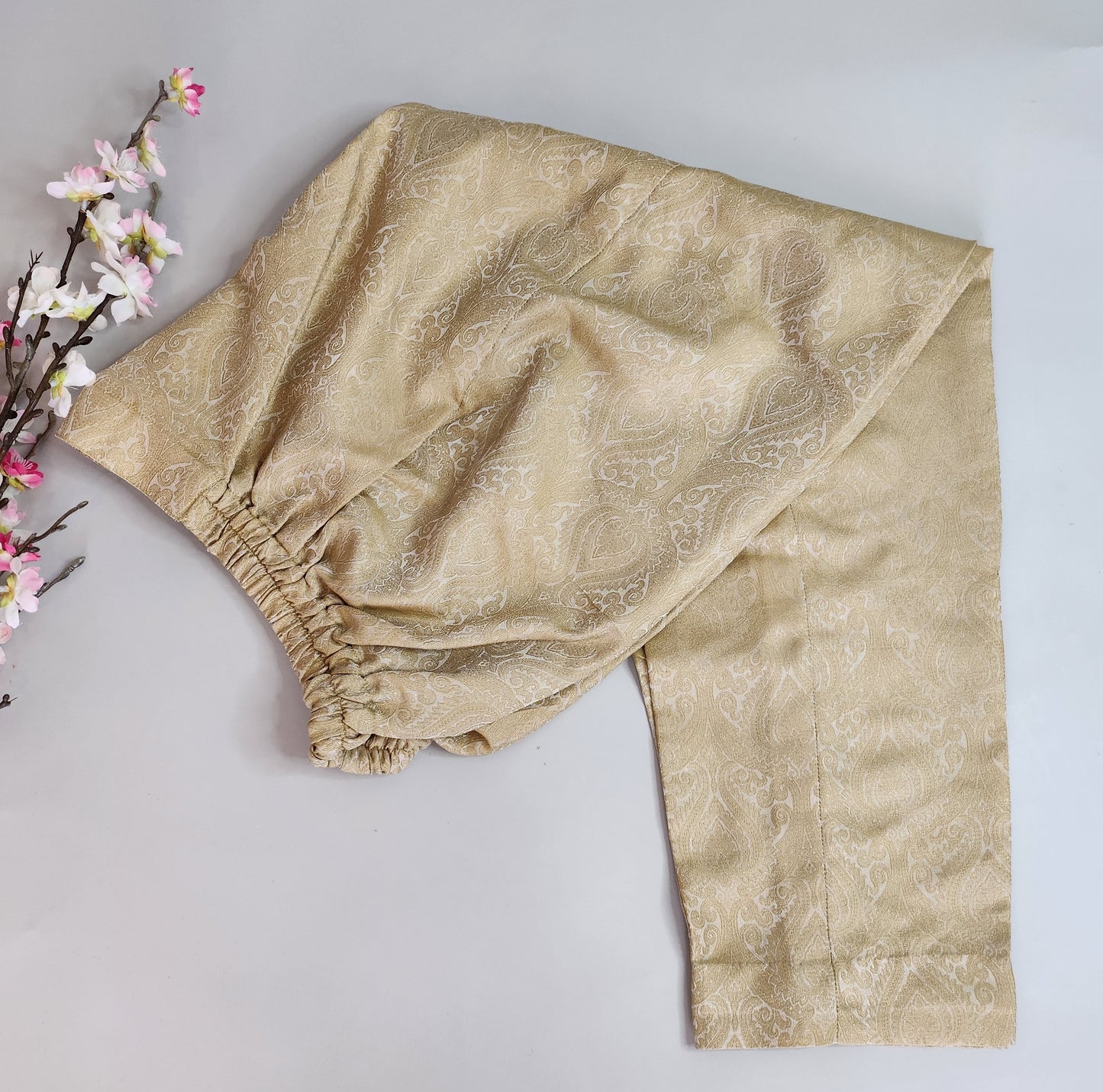 SABEEN MANEKIA - Gold Beige Banarsi Pant