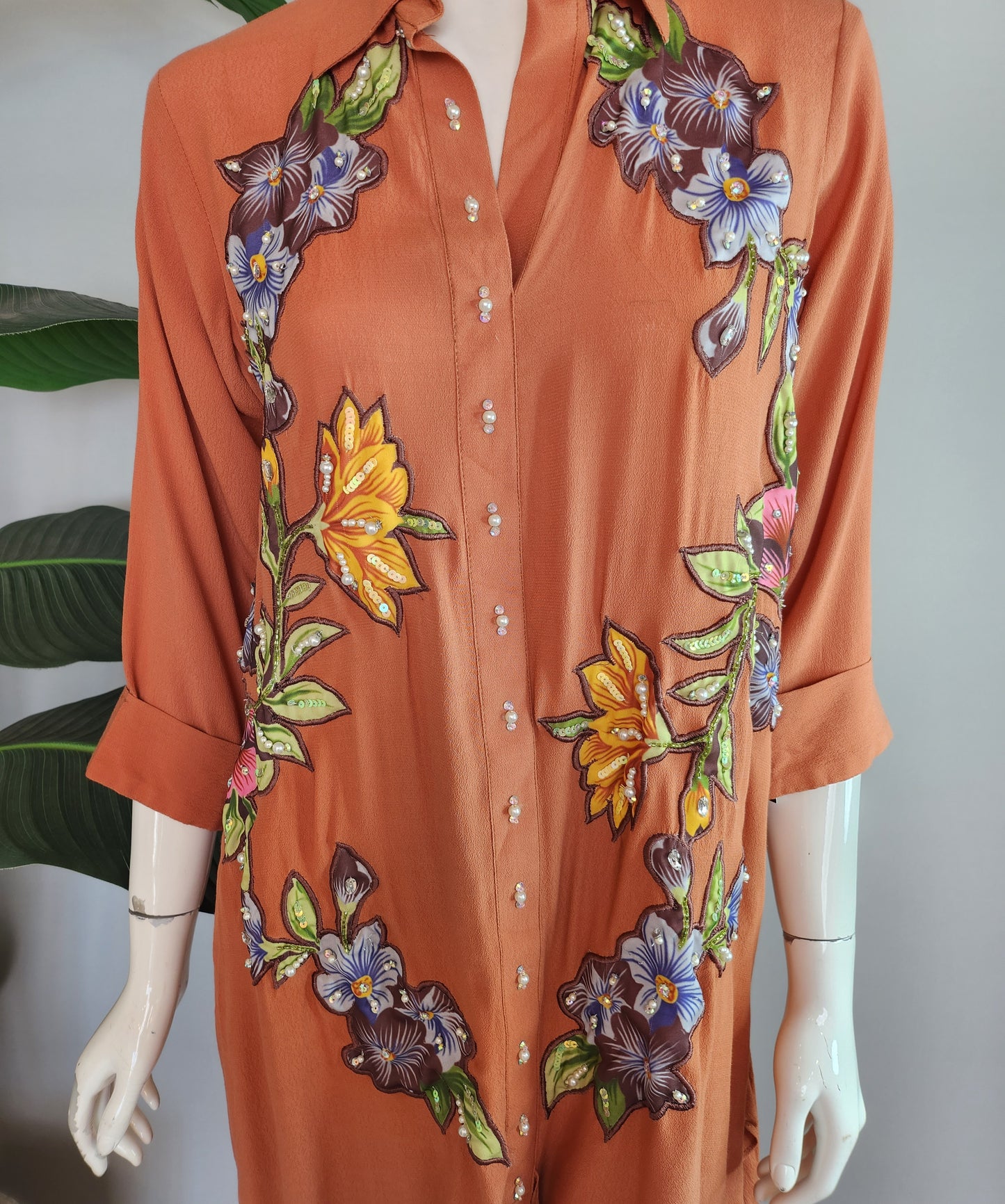 MARIA RAO - Rust Knot Printed