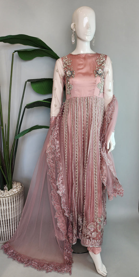 Mehak Yaqoob Couture - Tea Pink Pearl