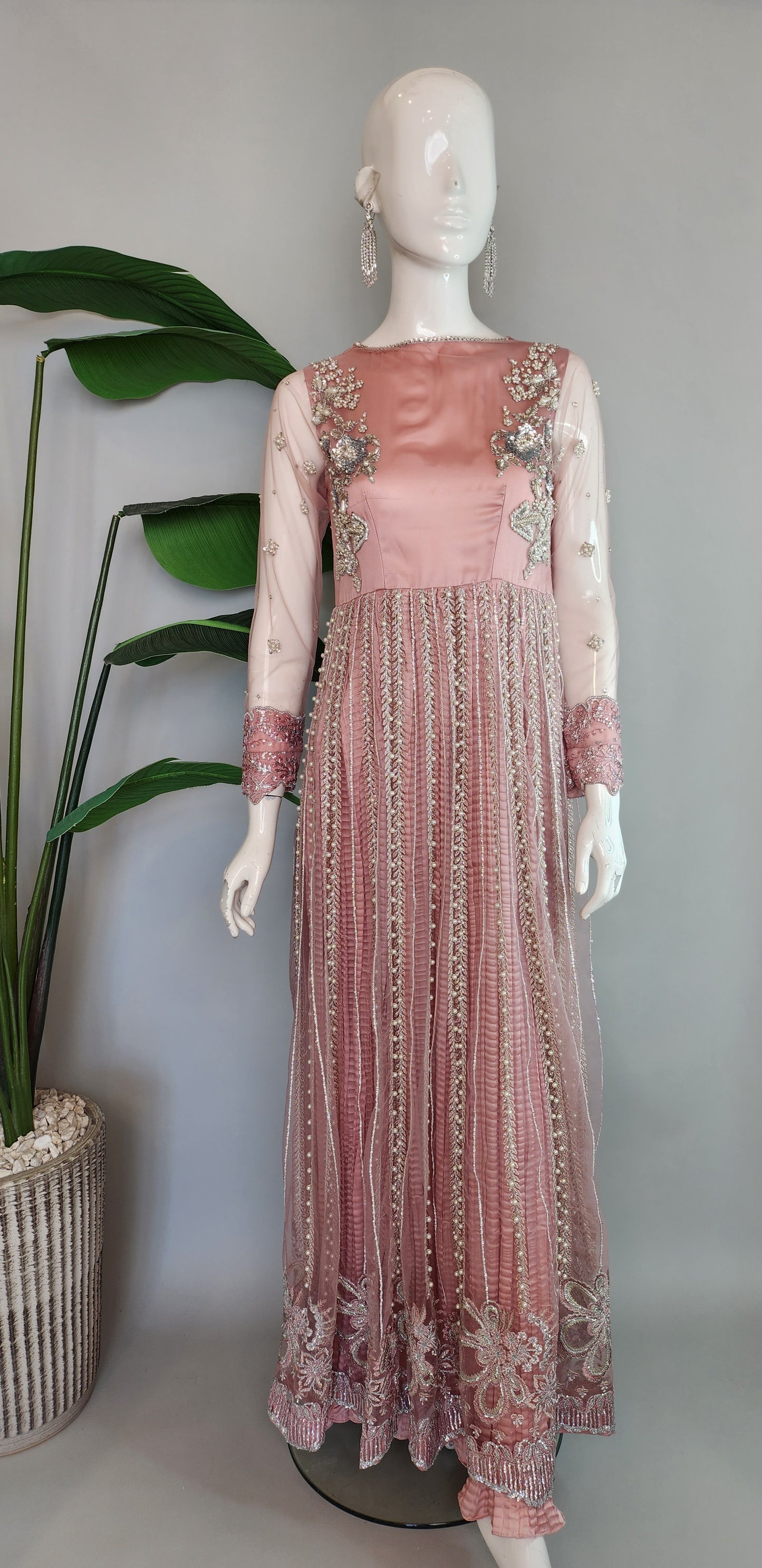 Mehak Yaqoob Couture - Tea Pink Pearl