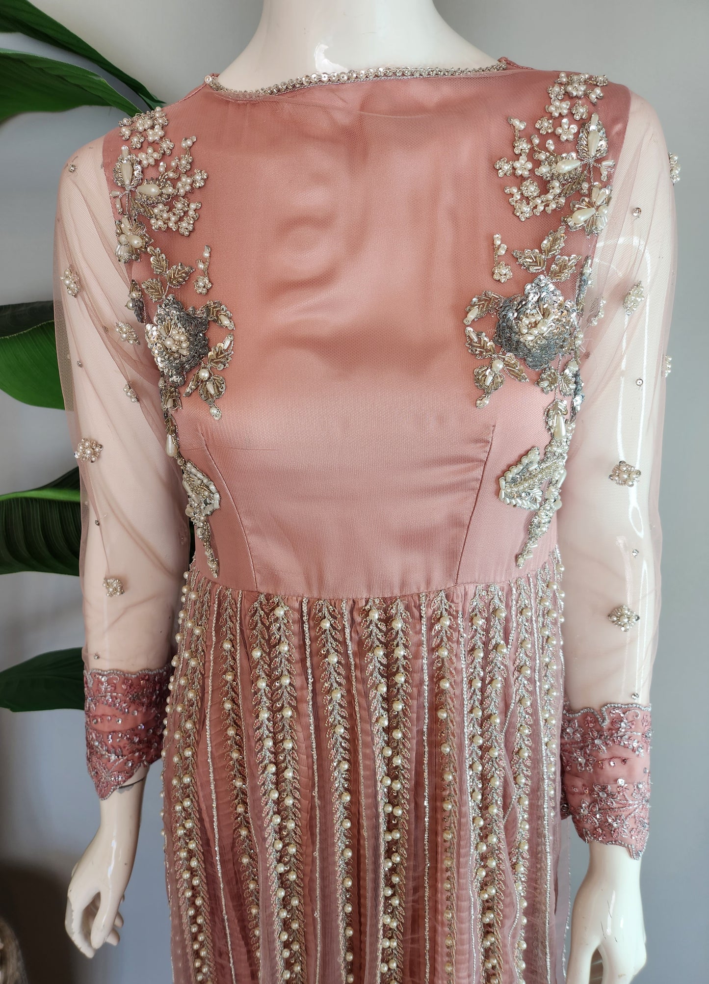 Mehak Yaqoob Couture - Tea Pink Pearl