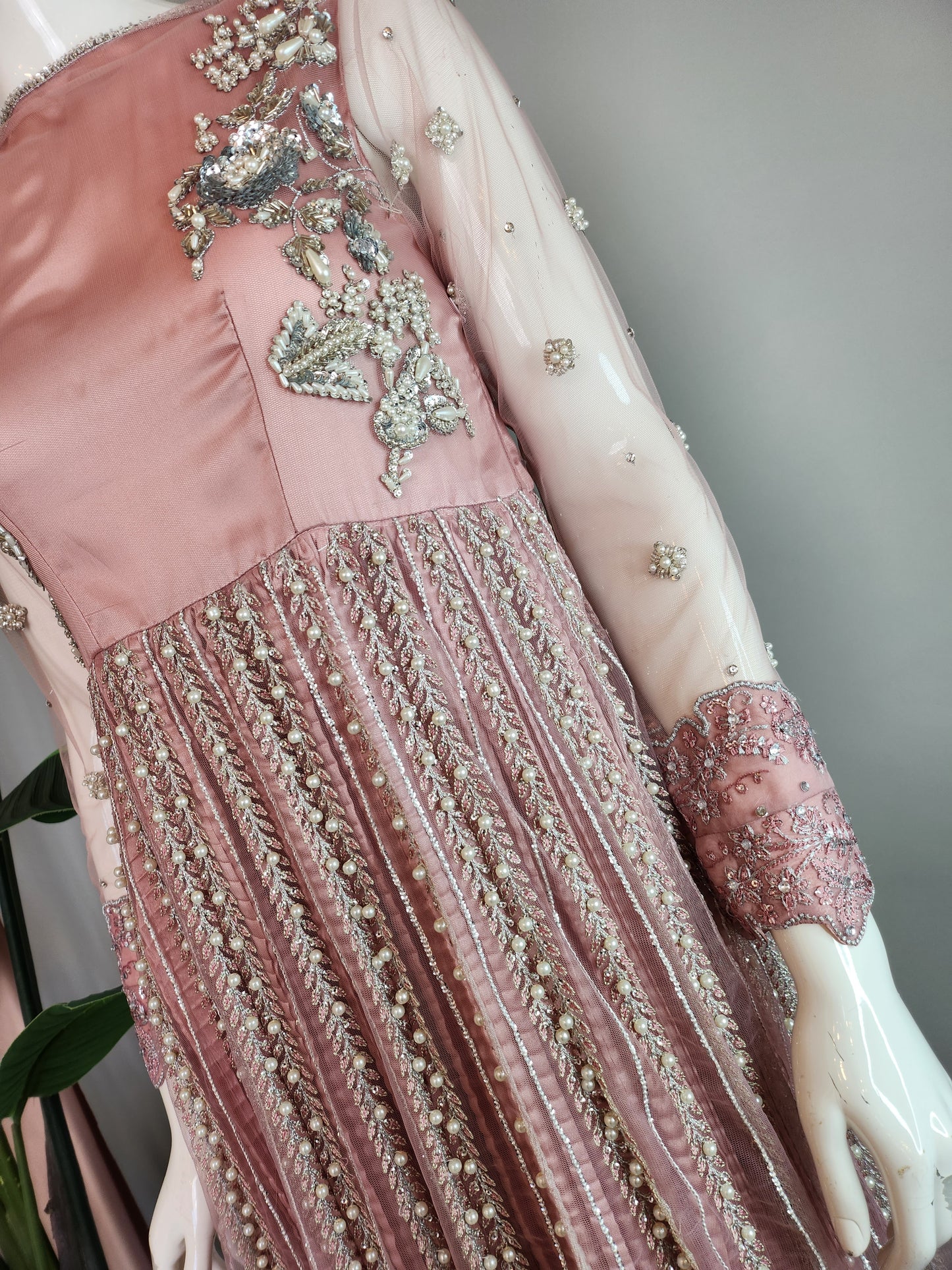 Mehak Yaqoob Couture - Tea Pink Pearl