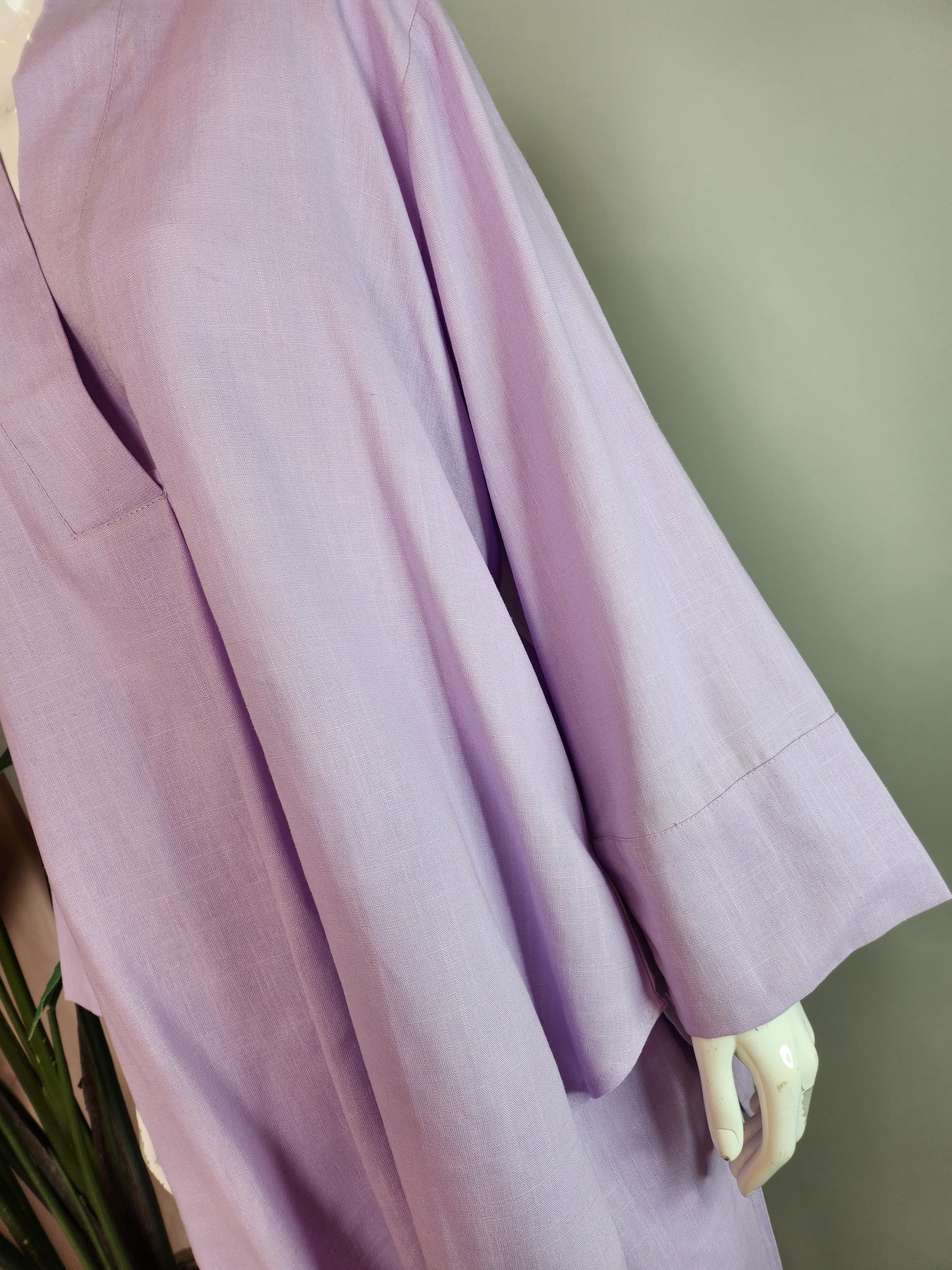 SOBIA GULZAD - Lilac Linen Set Buttonless