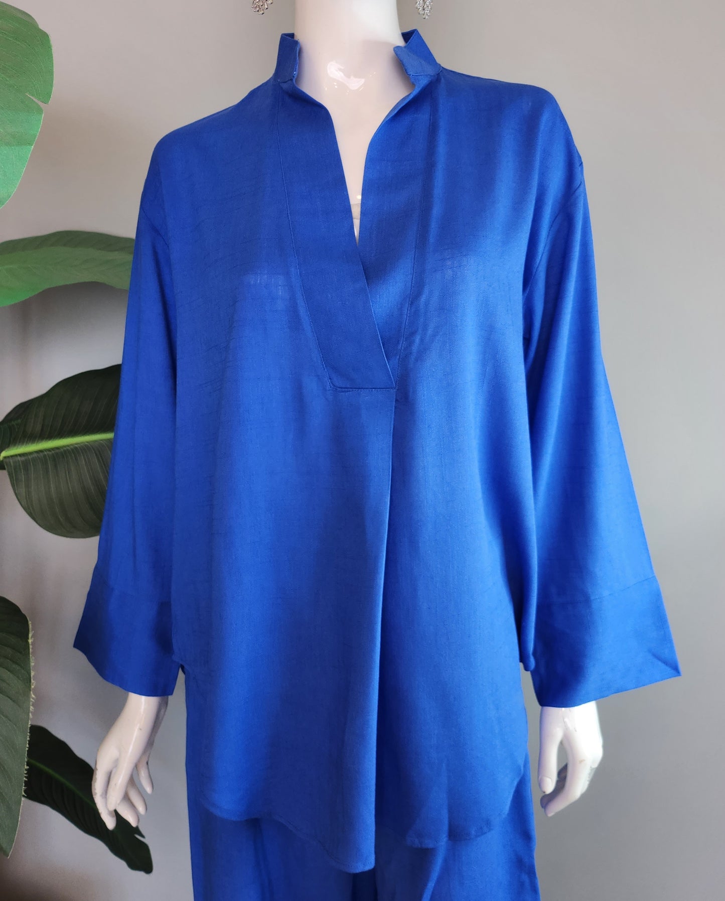 SOBIA GULZAD - Dark Blue Linen Sets