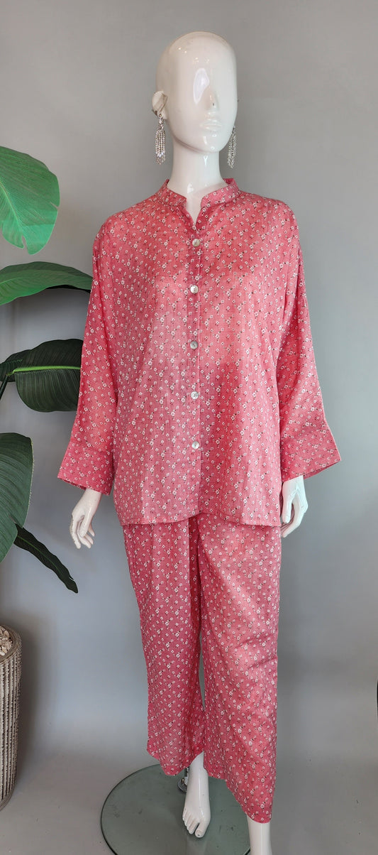 SOBIA GULZAD - Pink Floral Coord Set