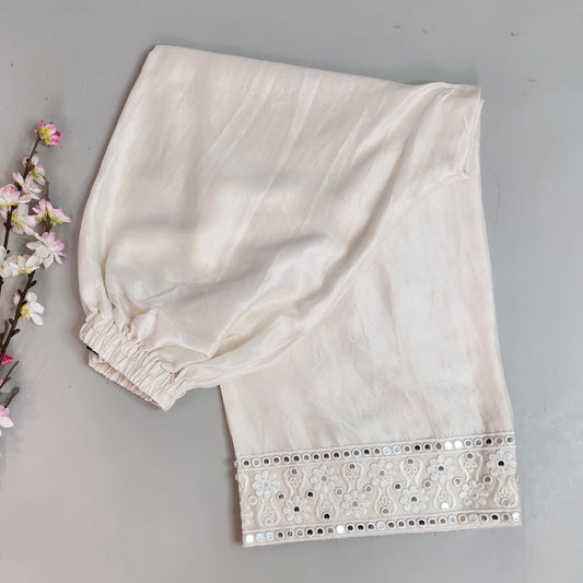 SARAH SHEERAZ - Pants straight Foil