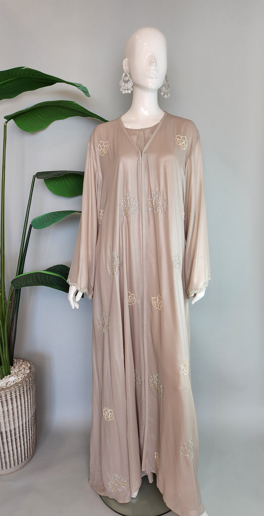MAHOGANY - Beige Shimmer Abaya