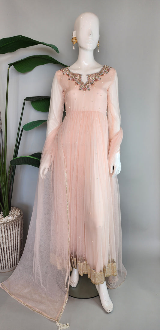 FATIMA KHAN - Peach Dress