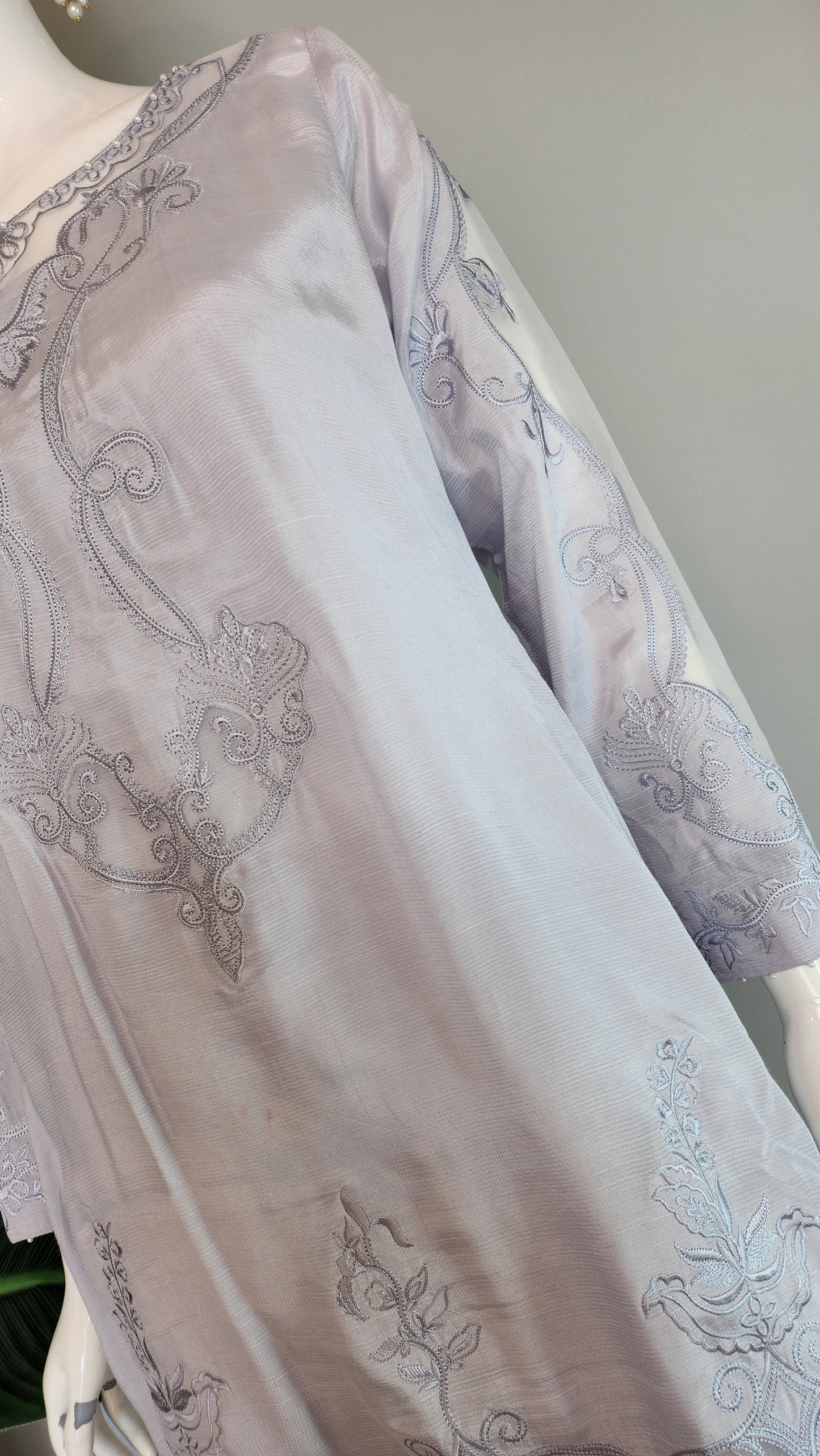 MARIA RAO - Lilac Suit Cutwork
