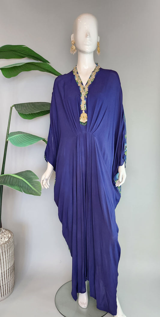 ANAM AHKLAQ - Peacock Kaftan