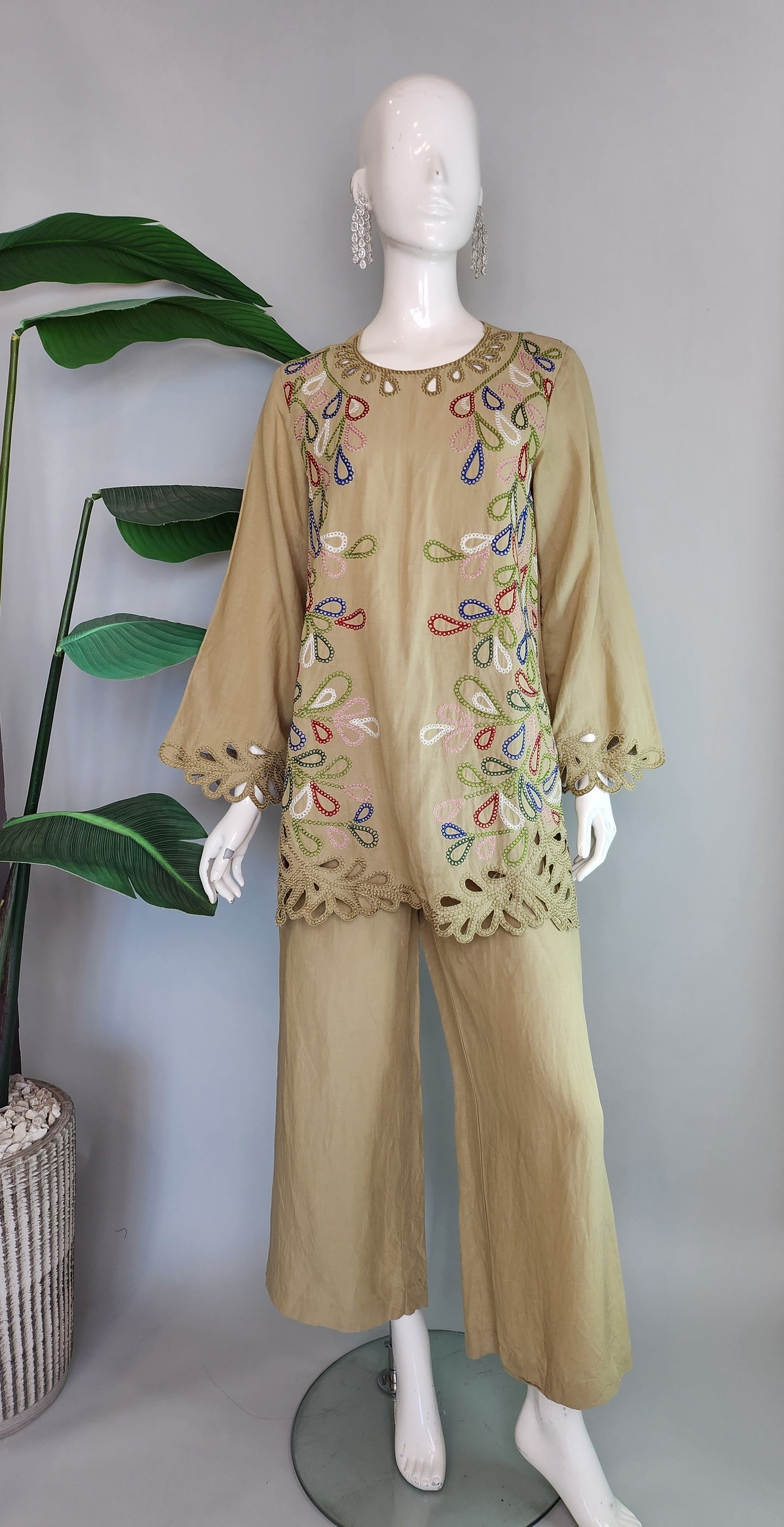 Wajeeha Ansari - Olive Co Ord