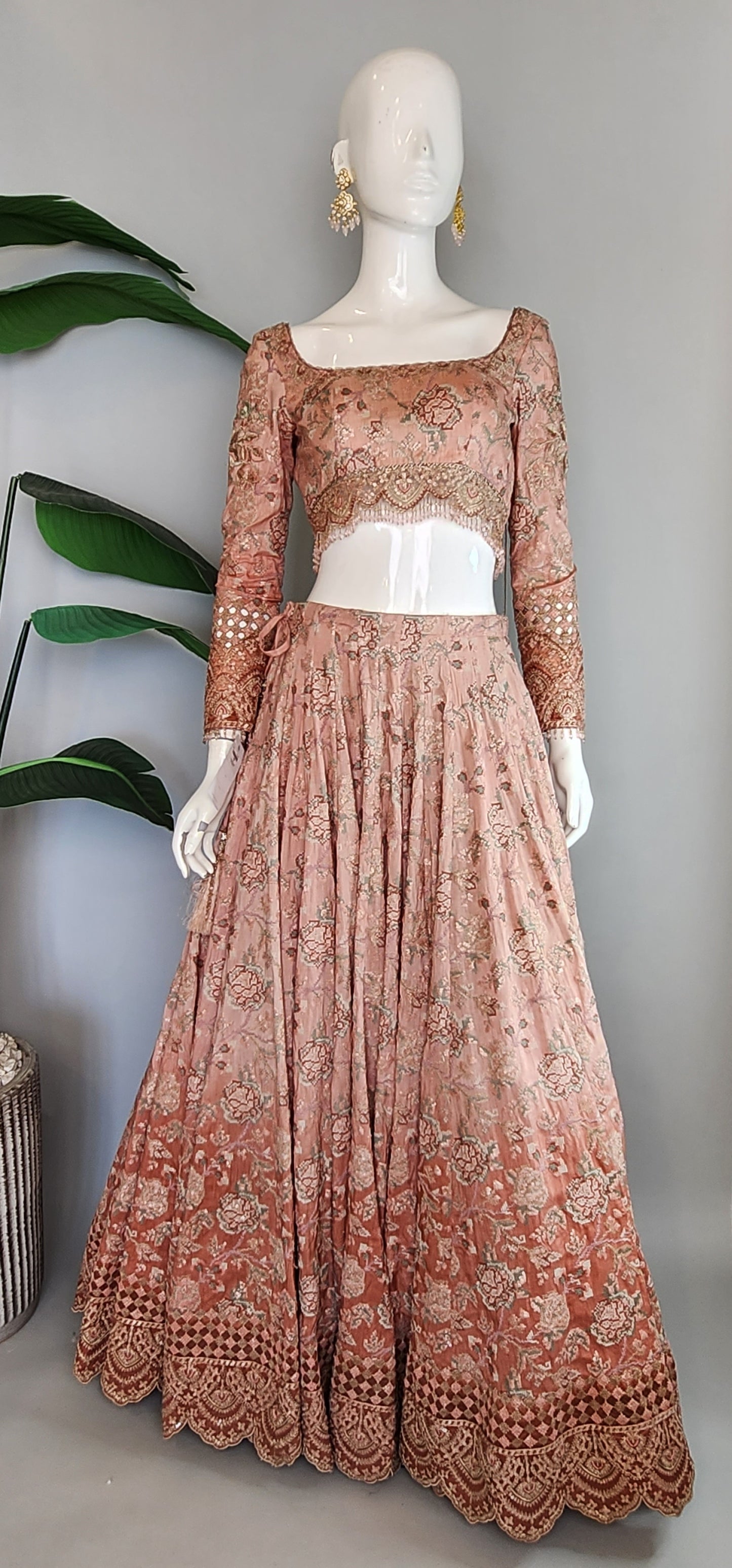 HSY -  Blouse Lehenga w/ Dupatta