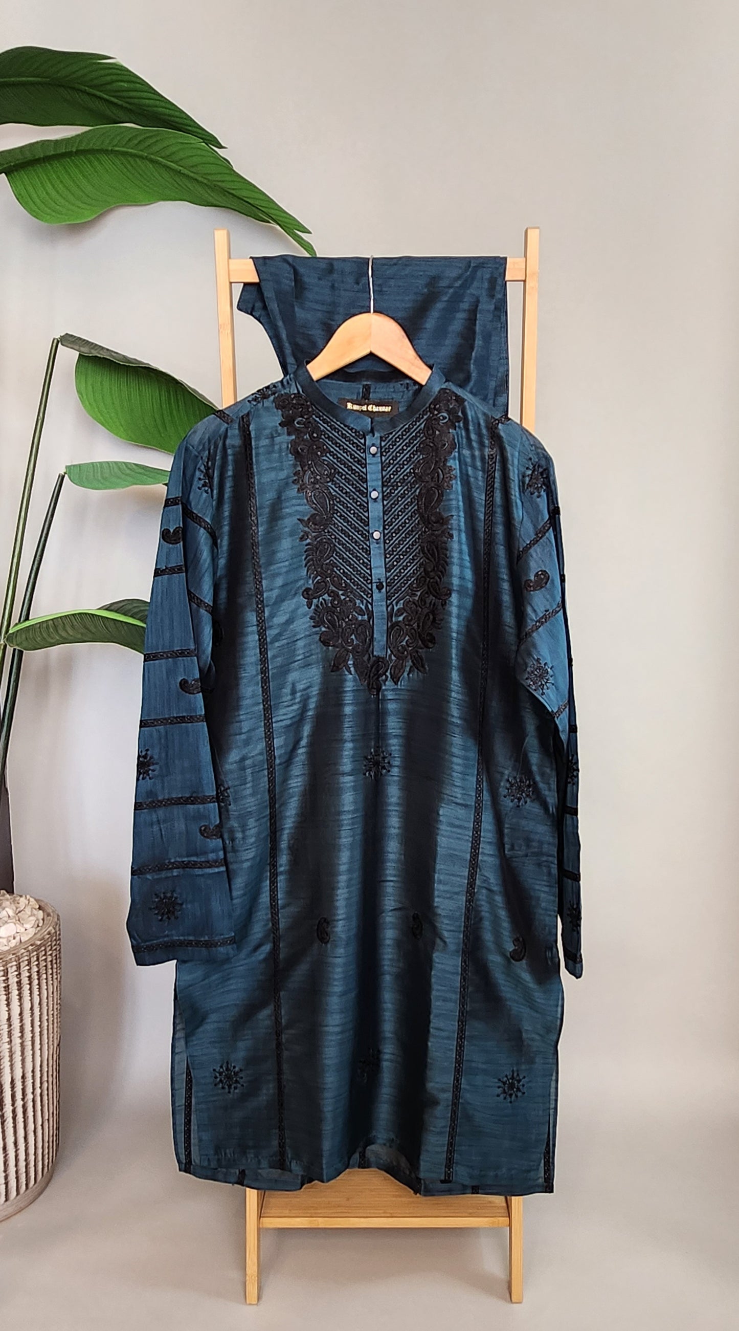 KUNZUL CHANNAR & MENSWEAR - Ferozi Front Panel