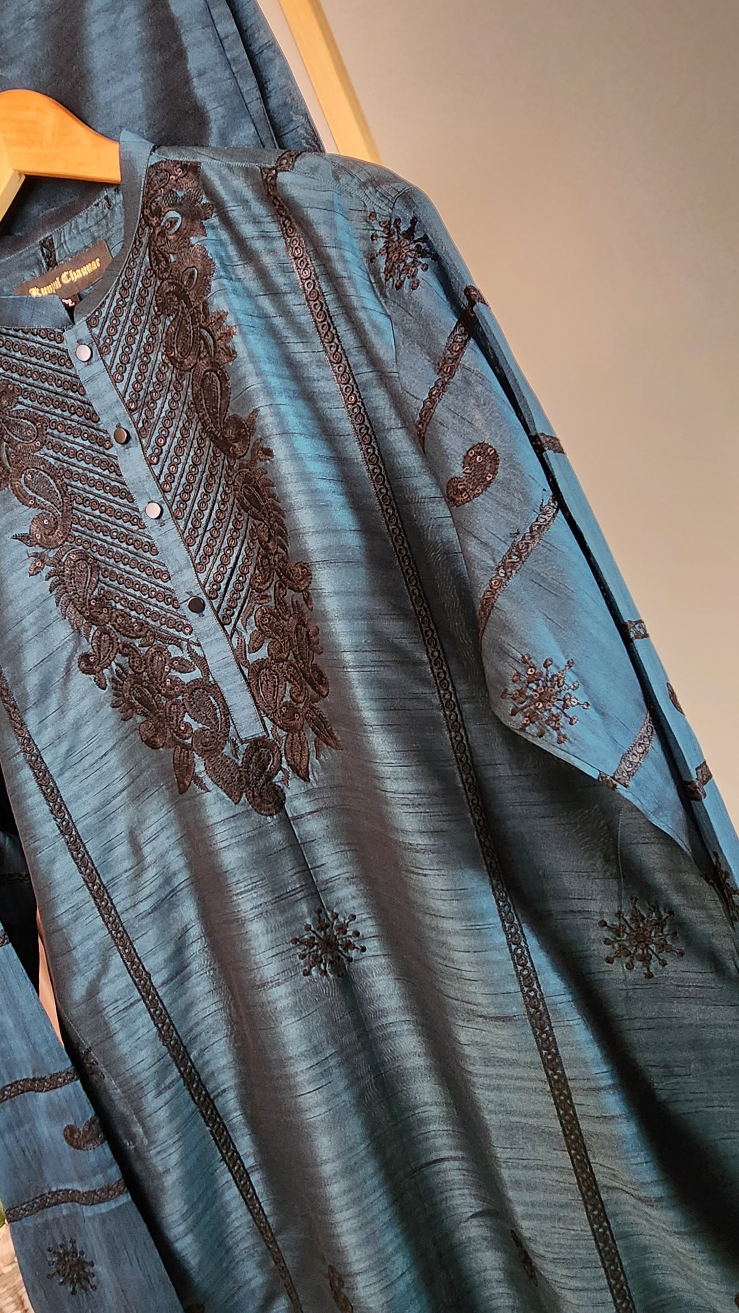 KUNZUL CHANNAR & MENSWEAR - Ferozi Front Panel