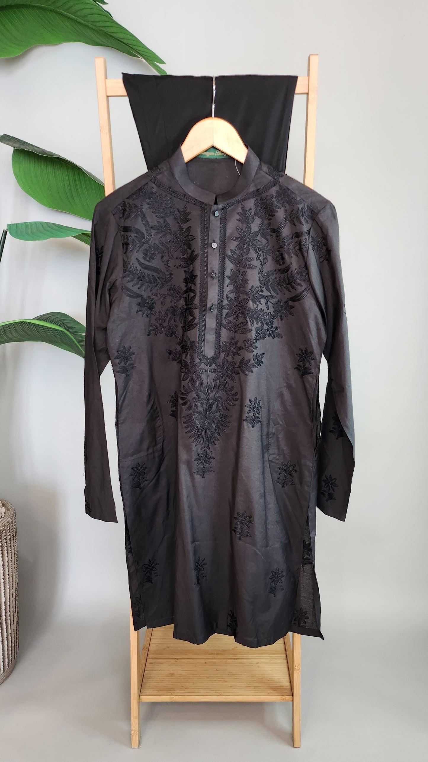 HUMAYUN ALAMGIR (MENSWEAR) - Black Emb
