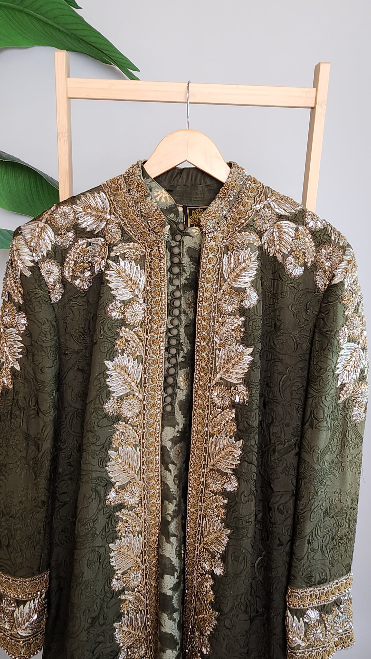 HSY - Dark Greeen Sherwani (Menswear)