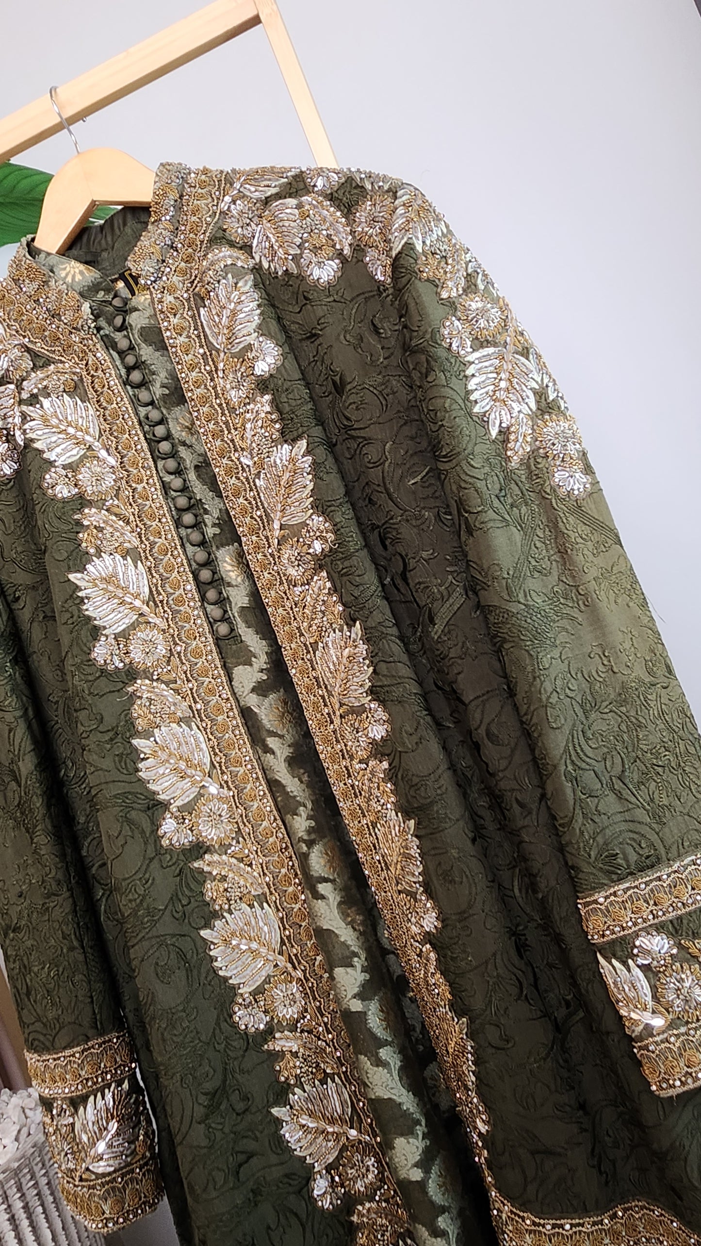 HSY - Dark Greeen Sherwani (Menswear)