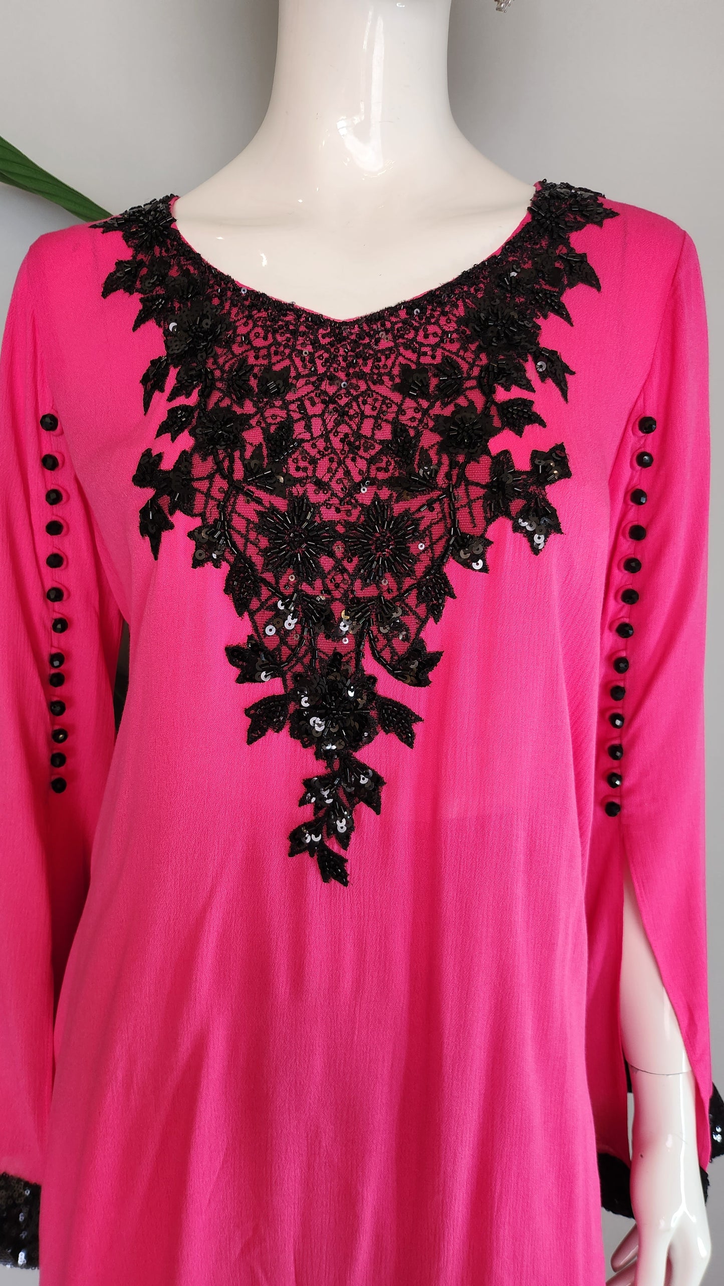 MARIA RAO - Pink long sleeves Black