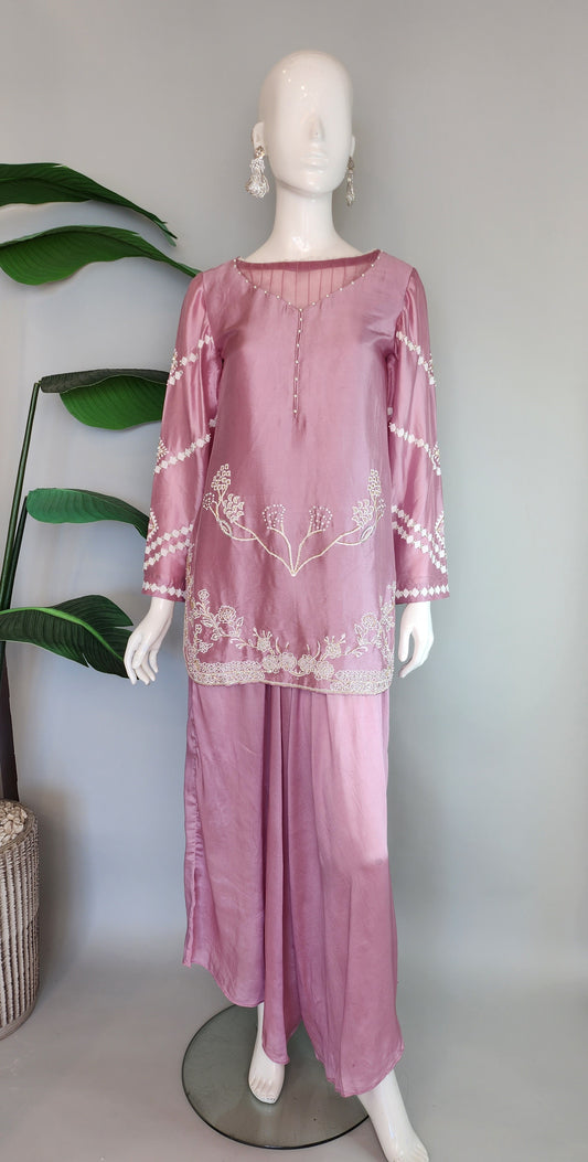 MAHOGANY - Lilac with flared Pants