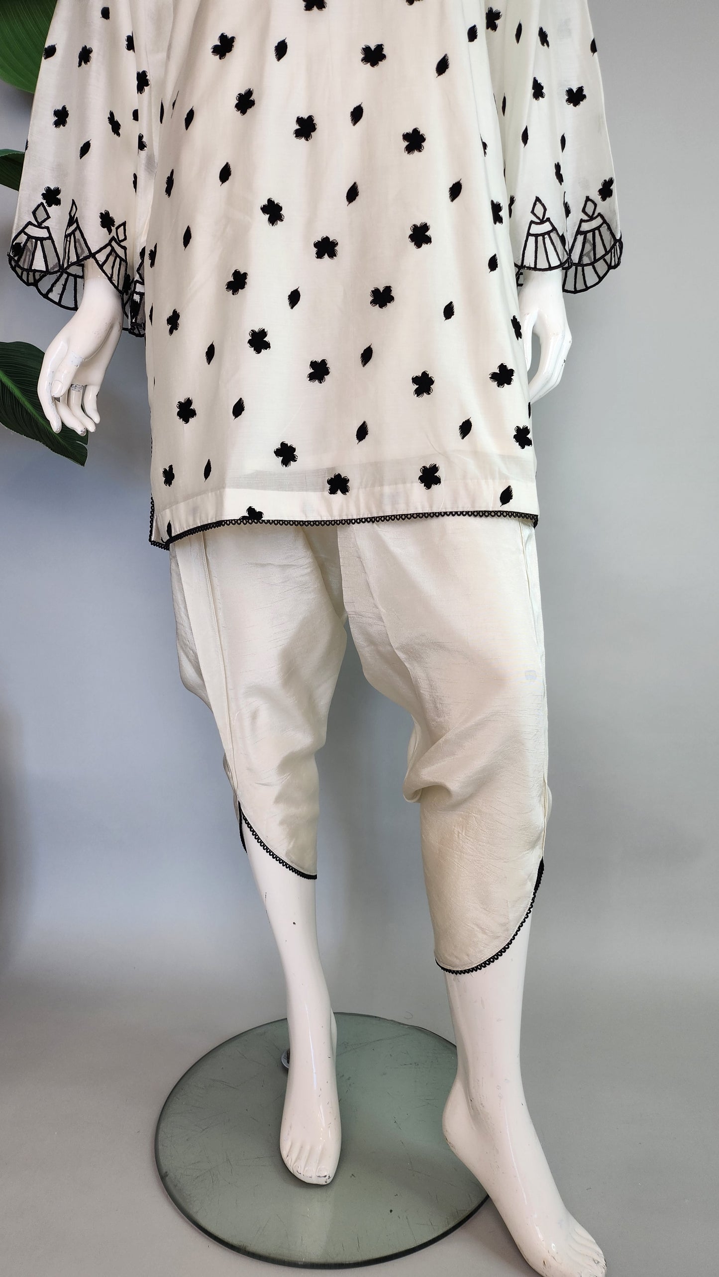 MAHOGANY - Off White with Tulip Shalwar