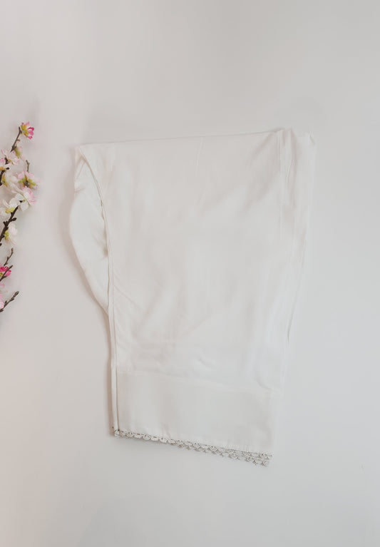 Wajeeha Ansari - White Farshi Shalwar