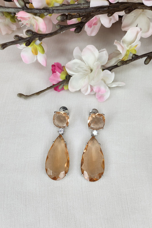 THE BUTTERFLY EFFECT - Light orange jules earrings